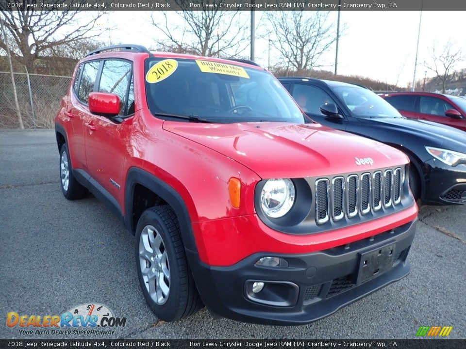 2018 Jeep Renegade Latitude 4x4 Colorado Red / Black Photo #2