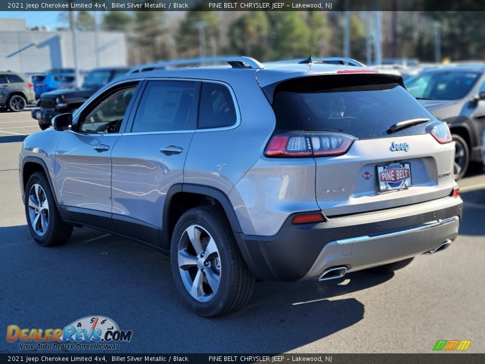 2021 Jeep Cherokee Limited 4x4 Billet Silver Metallic / Black Photo #4