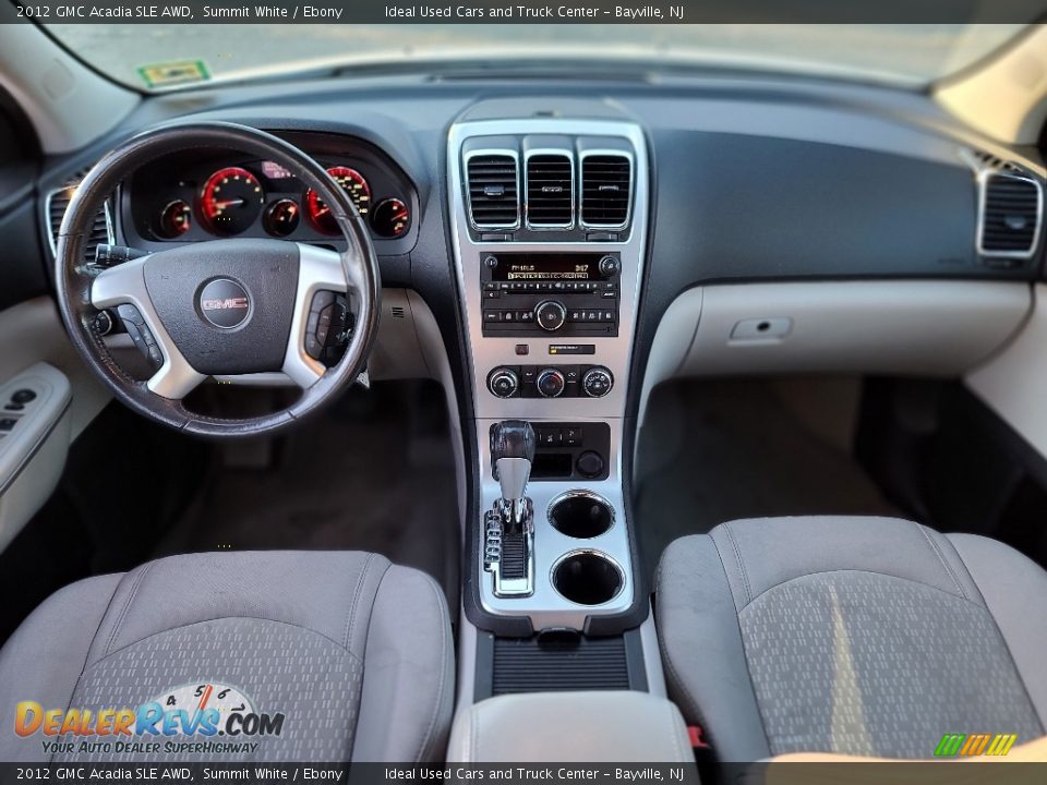 2012 GMC Acadia SLE AWD Summit White / Ebony Photo #25