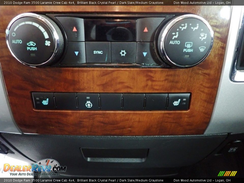 2010 Dodge Ram 3500 Laramie Crew Cab 4x4 Brilliant Black Crystal Pearl / Dark Slate/Medium Graystone Photo #2