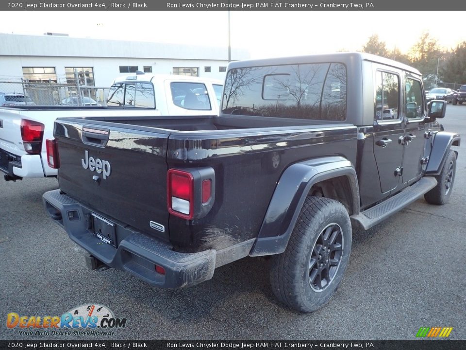 2020 Jeep Gladiator Overland 4x4 Black / Black Photo #4