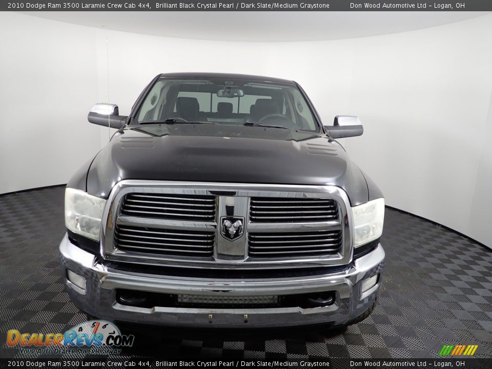 2010 Dodge Ram 3500 Laramie Crew Cab 4x4 Brilliant Black Crystal Pearl / Dark Slate/Medium Graystone Photo #5