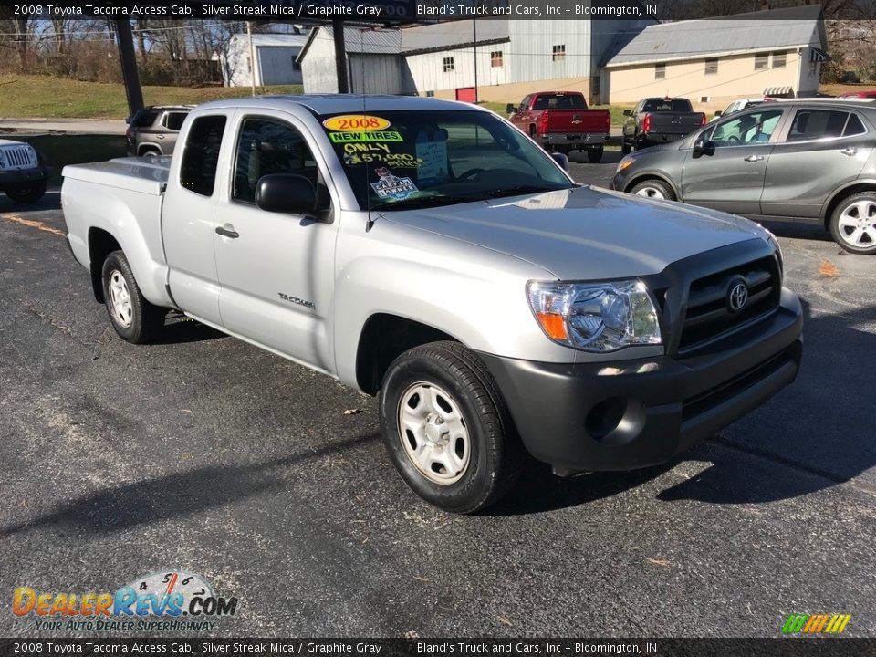 2008 Toyota Tacoma Access Cab Silver Streak Mica / Graphite Gray Photo #4