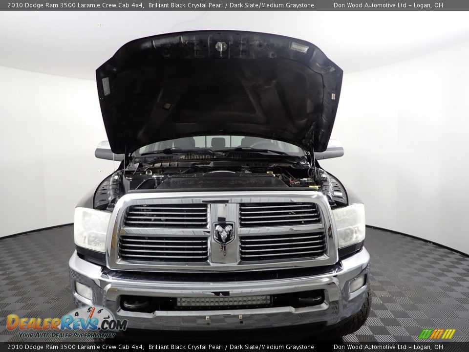 2010 Dodge Ram 3500 Laramie Crew Cab 4x4 Brilliant Black Crystal Pearl / Dark Slate/Medium Graystone Photo #6