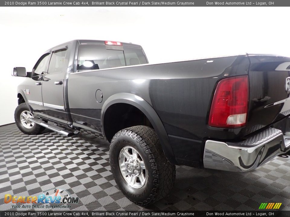 2010 Dodge Ram 3500 Laramie Crew Cab 4x4 Brilliant Black Crystal Pearl / Dark Slate/Medium Graystone Photo #10