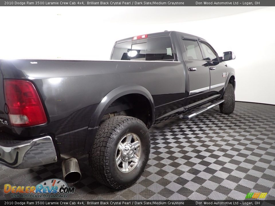 2010 Dodge Ram 3500 Laramie Crew Cab 4x4 Brilliant Black Crystal Pearl / Dark Slate/Medium Graystone Photo #13