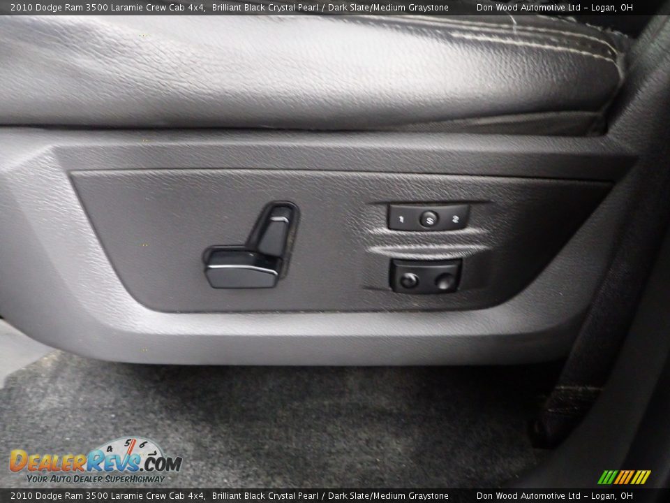 2010 Dodge Ram 3500 Laramie Crew Cab 4x4 Brilliant Black Crystal Pearl / Dark Slate/Medium Graystone Photo #16