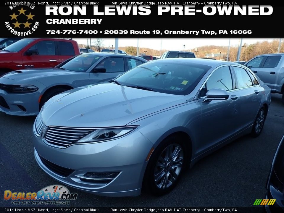 2014 Lincoln MKZ Hybrid Ingot Silver / Charcoal Black Photo #1