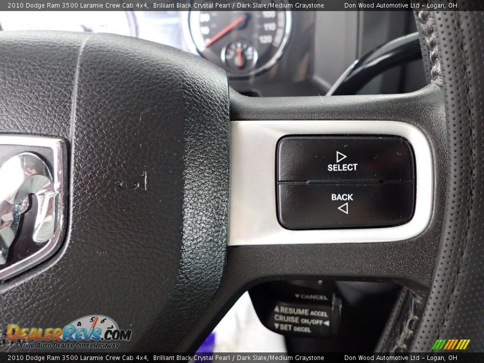 2010 Dodge Ram 3500 Laramie Crew Cab 4x4 Brilliant Black Crystal Pearl / Dark Slate/Medium Graystone Photo #20