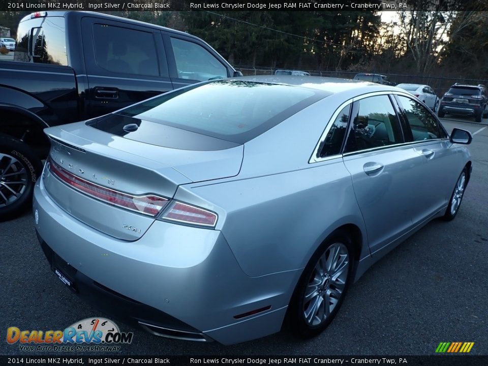 2014 Lincoln MKZ Hybrid Ingot Silver / Charcoal Black Photo #3