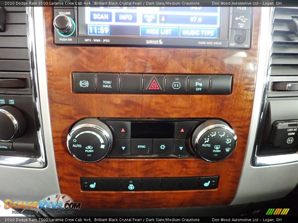 2010 Dodge Ram 3500 Laramie Crew Cab 4x4 Brilliant Black Crystal Pearl / Dark Slate/Medium Graystone Photo #23