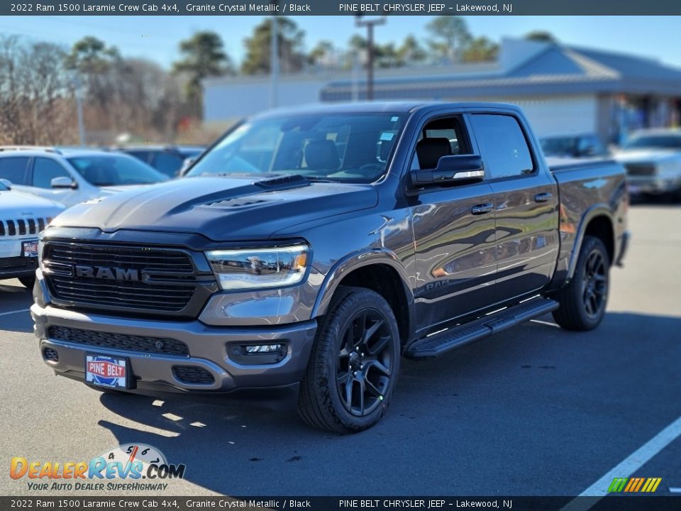 2022 Ram 1500 Laramie Crew Cab 4x4 Granite Crystal Metallic / Black Photo #1