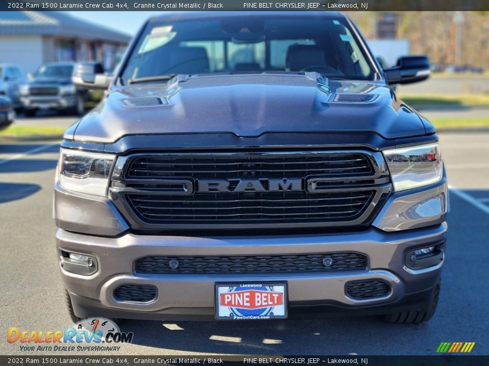 2022 Ram 1500 Laramie Crew Cab 4x4 Granite Crystal Metallic / Black Photo #2