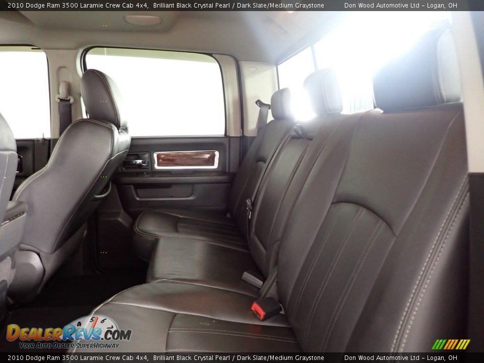 2010 Dodge Ram 3500 Laramie Crew Cab 4x4 Brilliant Black Crystal Pearl / Dark Slate/Medium Graystone Photo #27