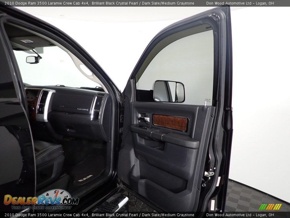 2010 Dodge Ram 3500 Laramie Crew Cab 4x4 Brilliant Black Crystal Pearl / Dark Slate/Medium Graystone Photo #29