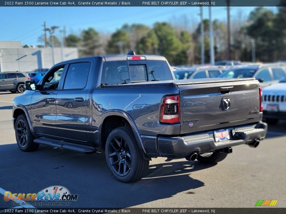 2022 Ram 1500 Laramie Crew Cab 4x4 Granite Crystal Metallic / Black Photo #4