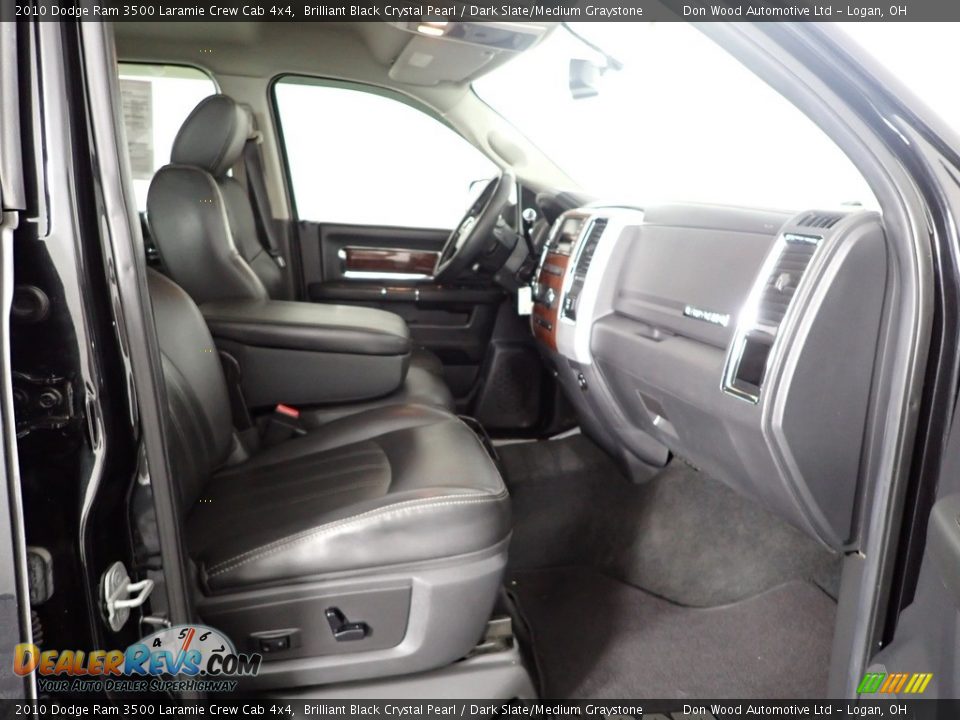 2010 Dodge Ram 3500 Laramie Crew Cab 4x4 Brilliant Black Crystal Pearl / Dark Slate/Medium Graystone Photo #30
