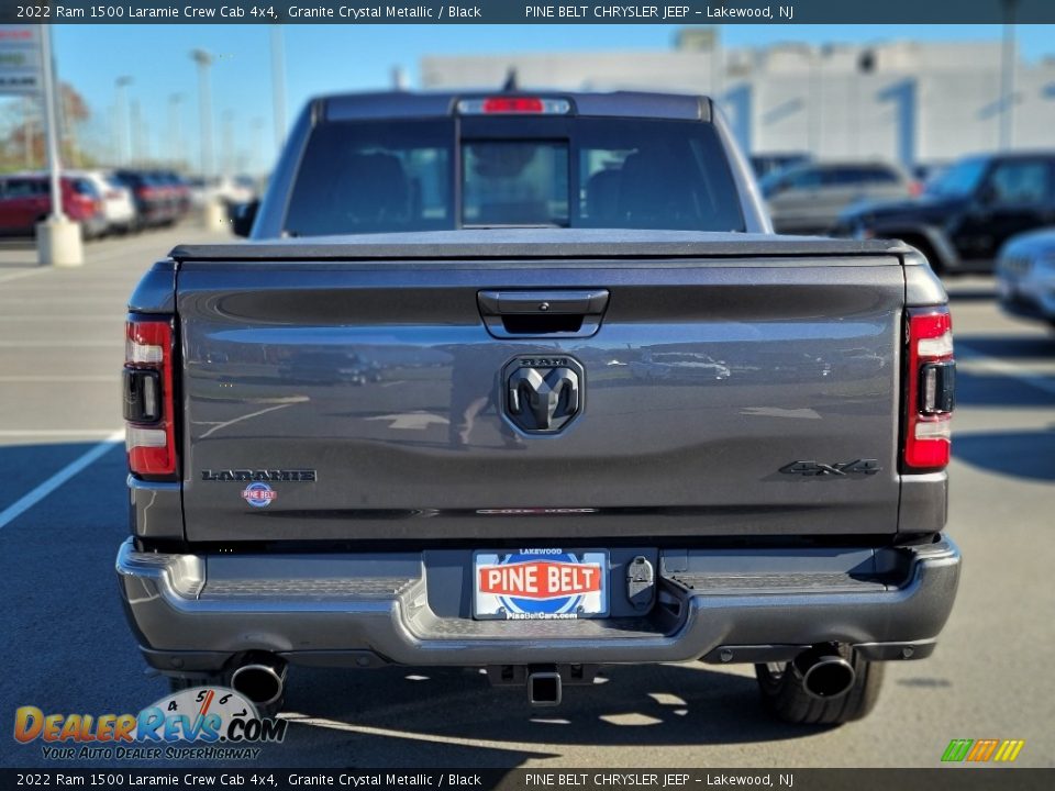 2022 Ram 1500 Laramie Crew Cab 4x4 Granite Crystal Metallic / Black Photo #5