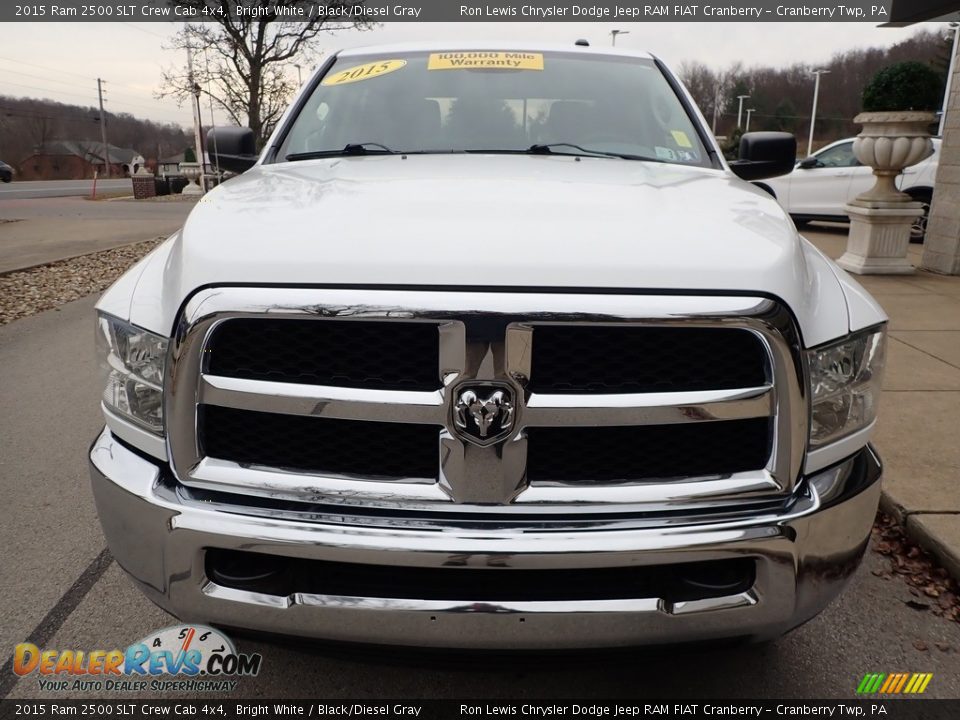 2015 Ram 2500 SLT Crew Cab 4x4 Bright White / Black/Diesel Gray Photo #7