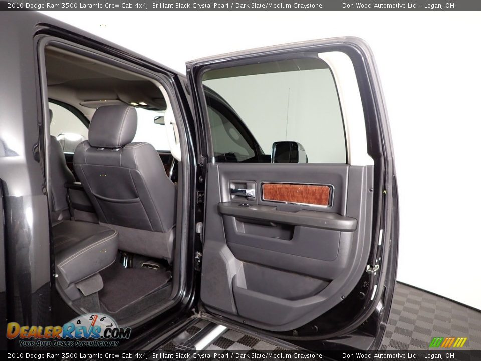 2010 Dodge Ram 3500 Laramie Crew Cab 4x4 Brilliant Black Crystal Pearl / Dark Slate/Medium Graystone Photo #32