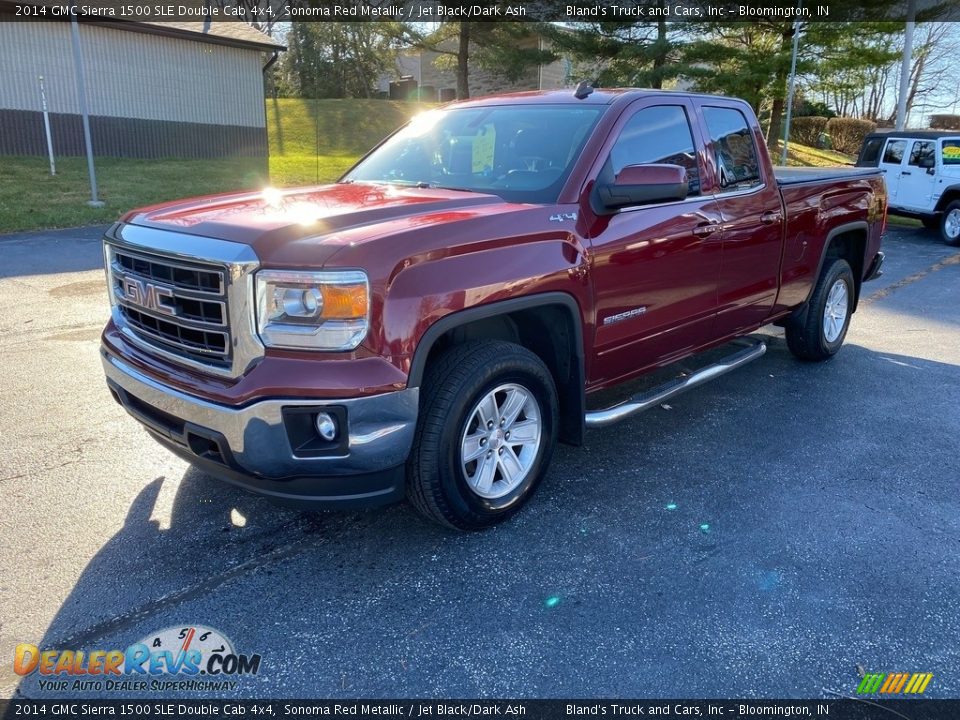 2014 GMC Sierra 1500 SLE Double Cab 4x4 Sonoma Red Metallic / Jet Black/Dark Ash Photo #2