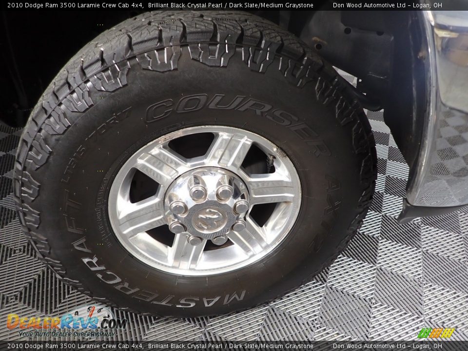 2010 Dodge Ram 3500 Laramie Crew Cab 4x4 Brilliant Black Crystal Pearl / Dark Slate/Medium Graystone Photo #35