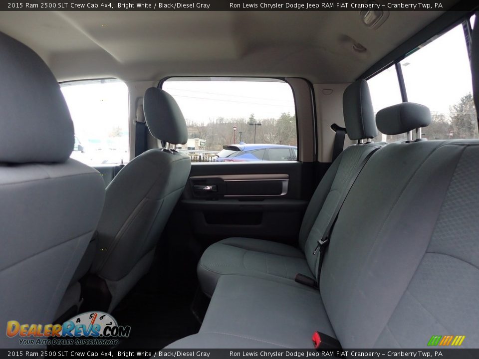 Rear Seat of 2015 Ram 2500 SLT Crew Cab 4x4 Photo #13