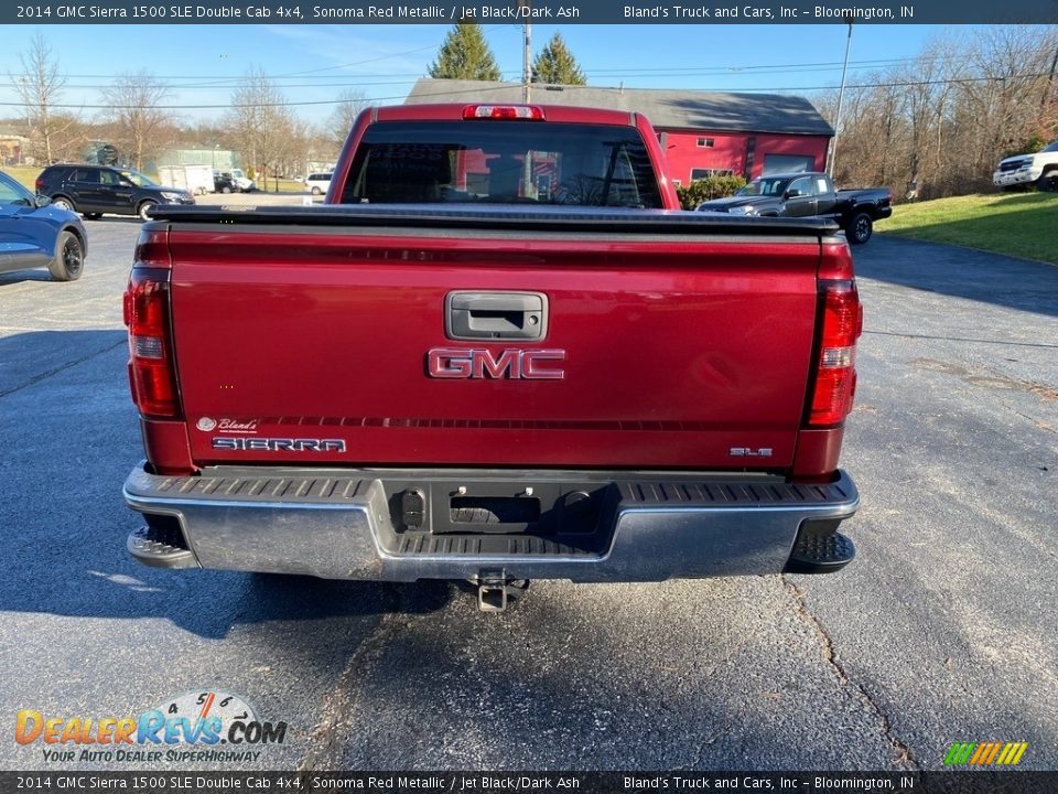 2014 GMC Sierra 1500 SLE Double Cab 4x4 Sonoma Red Metallic / Jet Black/Dark Ash Photo #7