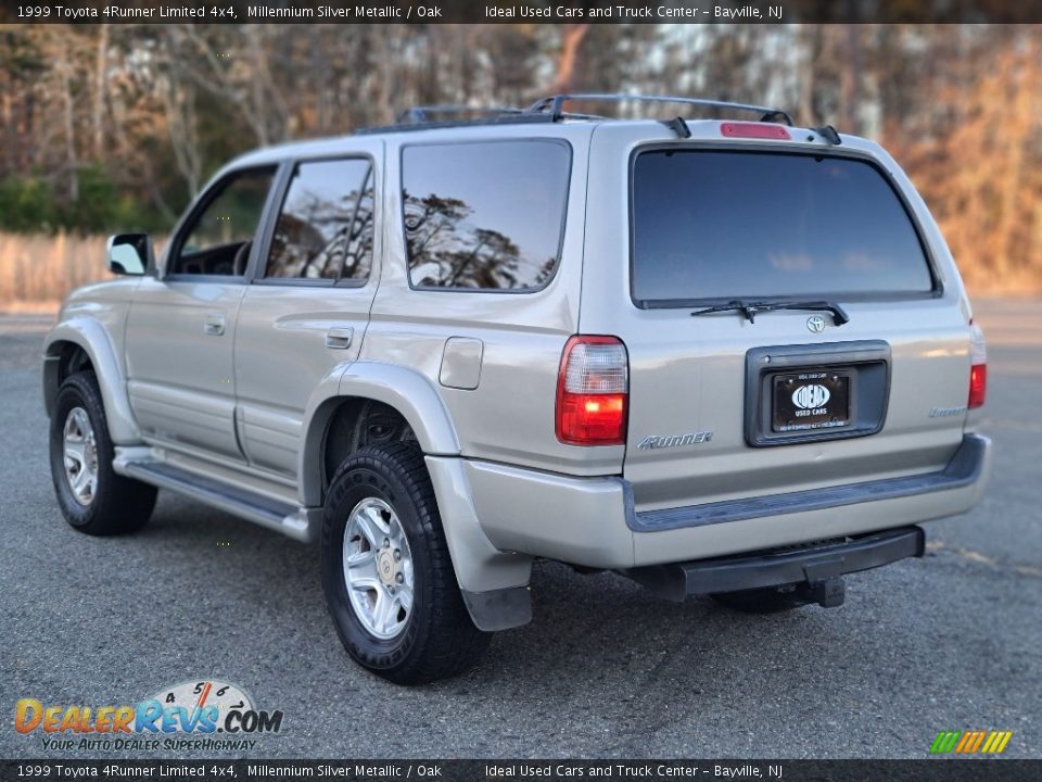 1999 Toyota 4Runner Limited 4x4 Millennium Silver Metallic / Oak Photo #3