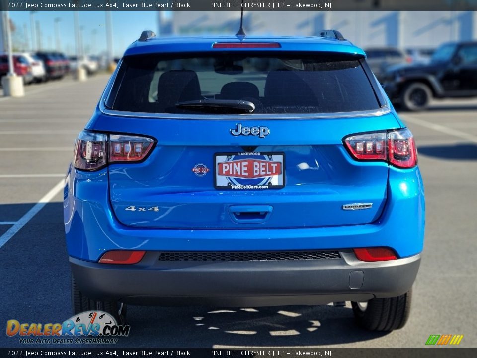 2022 Jeep Compass Latitude Lux 4x4 Laser Blue Pearl / Black Photo #3