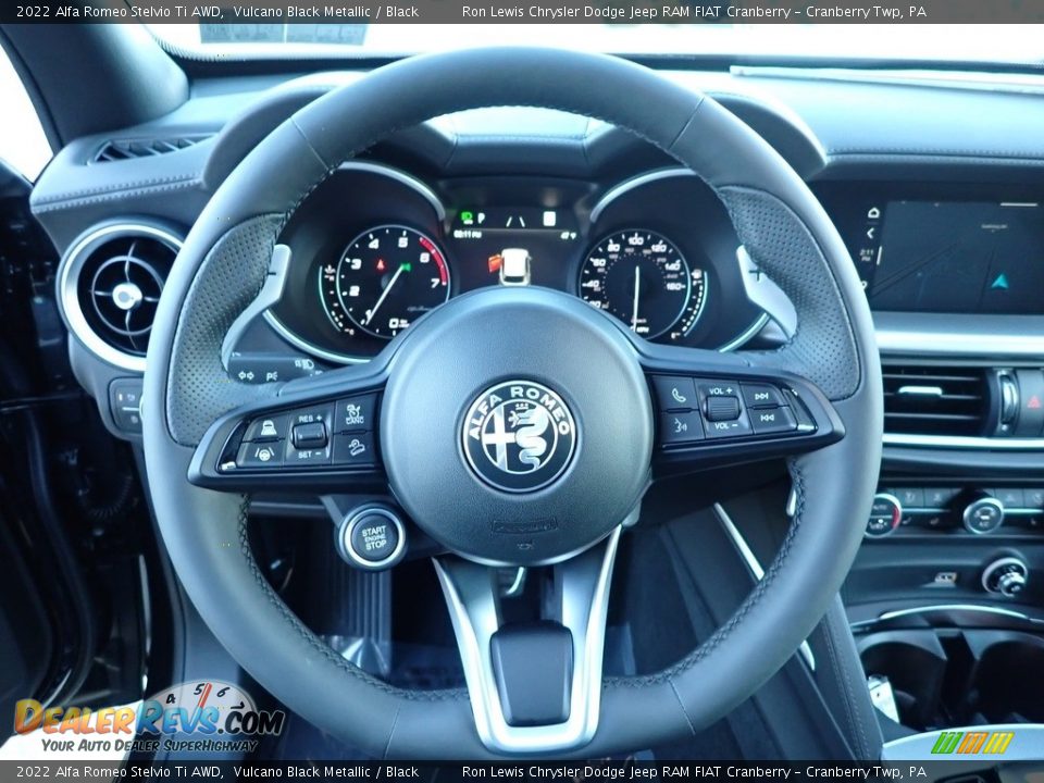 2022 Alfa Romeo Stelvio Ti AWD Steering Wheel Photo #16