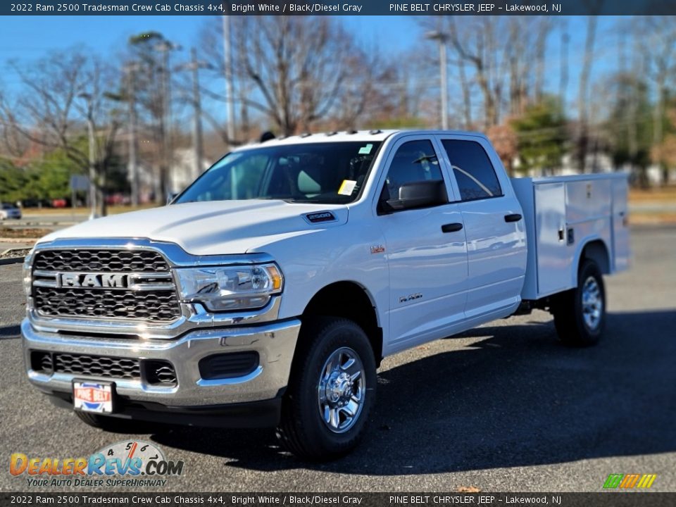 2022 Ram 2500 Tradesman Crew Cab Chassis 4x4 Bright White / Black/Diesel Gray Photo #1