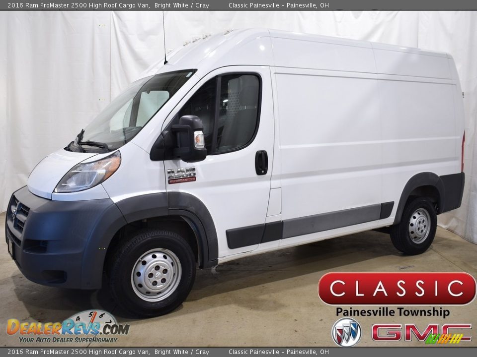 2016 Ram ProMaster 2500 High Roof Cargo Van Bright White / Gray Photo #1