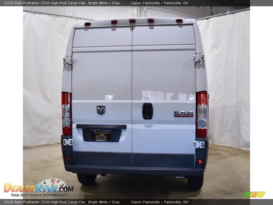 2016 Ram ProMaster 2500 High Roof Cargo Van Bright White / Gray Photo #3