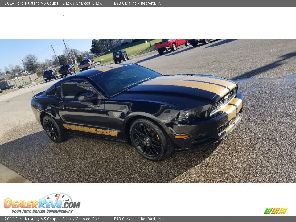 2014 Ford Mustang V6 Coupe Black / Charcoal Black Photo #6