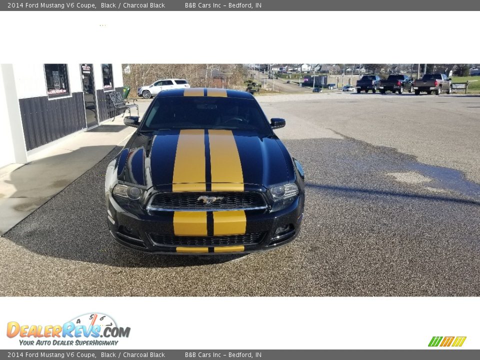 2014 Ford Mustang V6 Coupe Black / Charcoal Black Photo #7