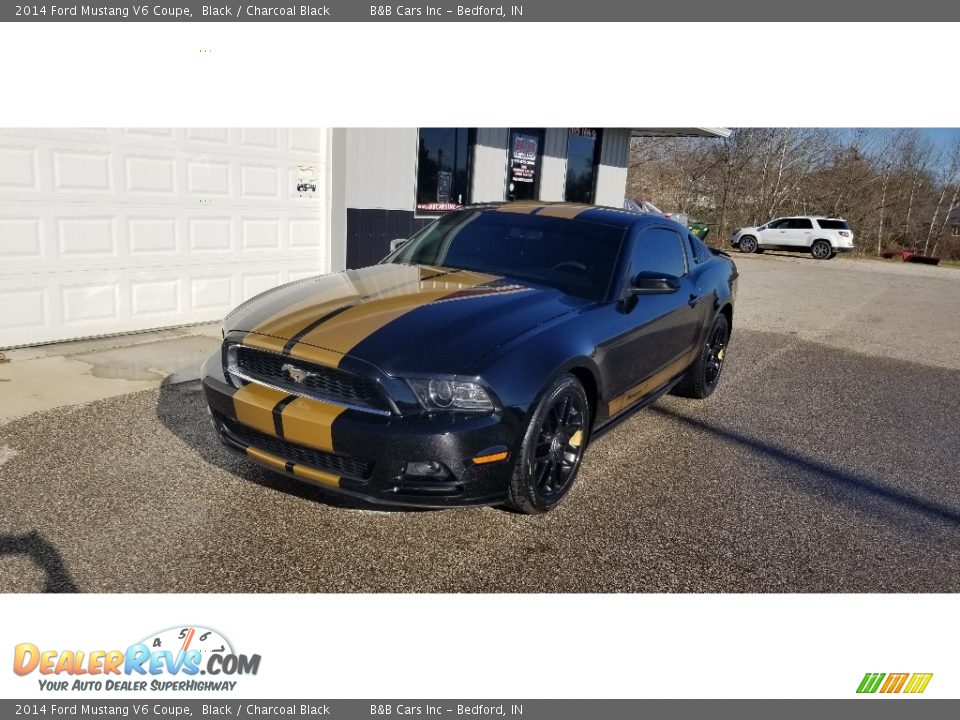 2014 Ford Mustang V6 Coupe Black / Charcoal Black Photo #8