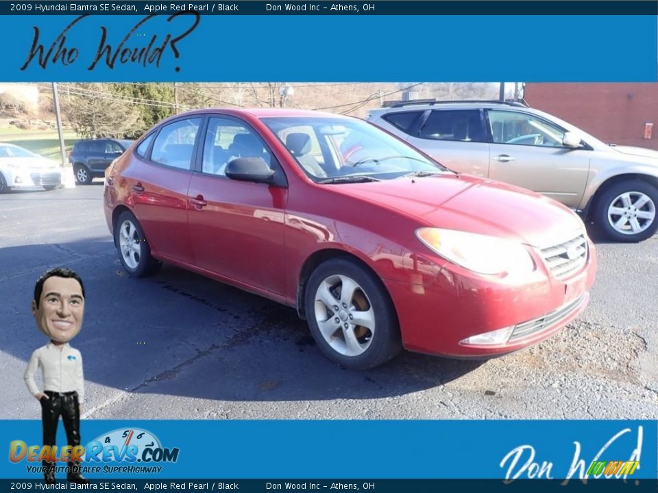 2009 Hyundai Elantra SE Sedan Apple Red Pearl / Black Photo #1
