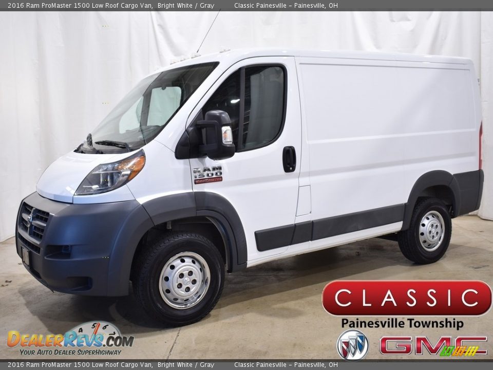 2016 Ram ProMaster 1500 Low Roof Cargo Van Bright White / Gray Photo #1