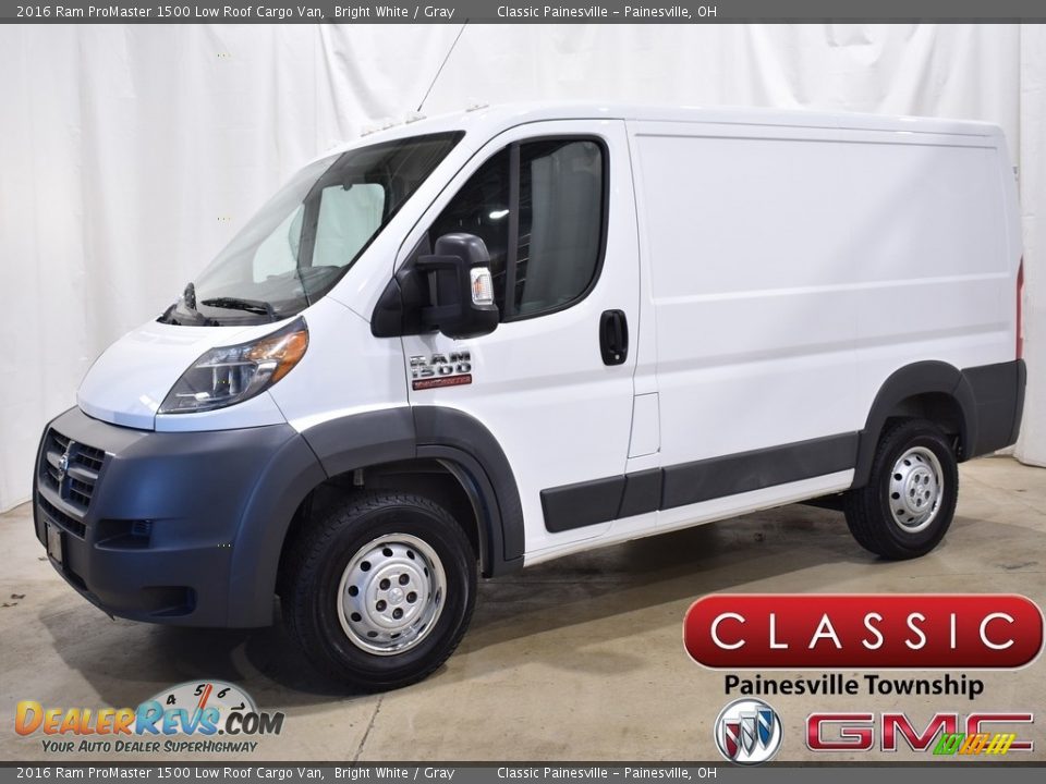 2016 Ram ProMaster 1500 Low Roof Cargo Van Bright White / Gray Photo #1