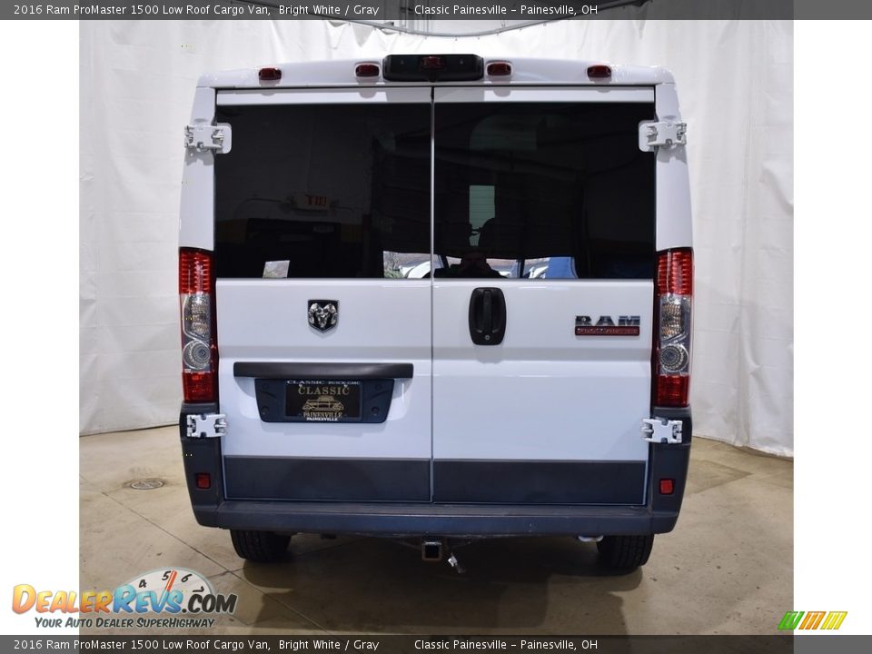 2016 Ram ProMaster 1500 Low Roof Cargo Van Bright White / Gray Photo #3