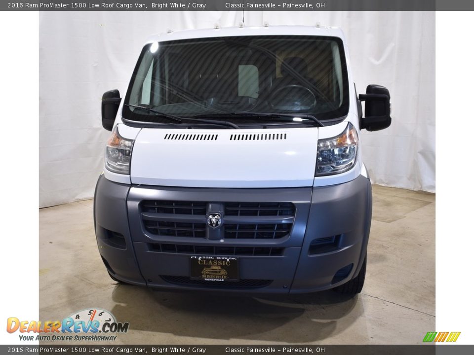 2016 Ram ProMaster 1500 Low Roof Cargo Van Bright White / Gray Photo #4