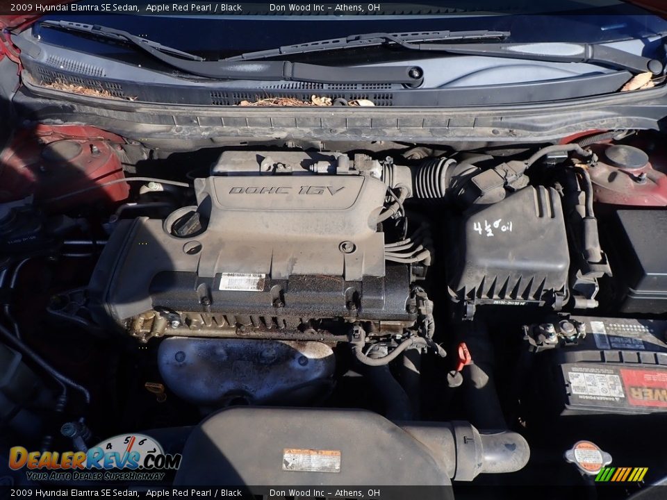 2009 Hyundai Elantra SE Sedan Apple Red Pearl / Black Photo #6