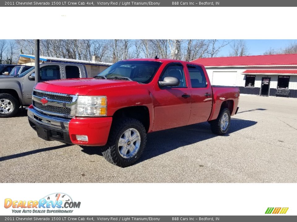 2011 Chevrolet Silverado 1500 LT Crew Cab 4x4 Victory Red / Light Titanium/Ebony Photo #1