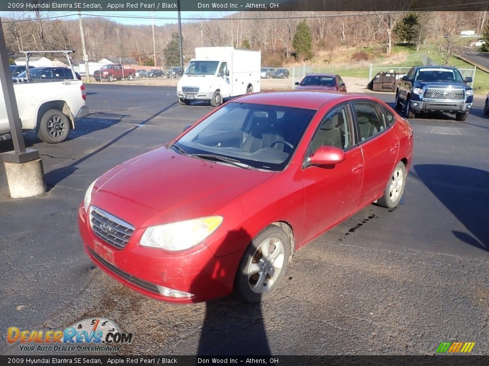 2009 Hyundai Elantra SE Sedan Apple Red Pearl / Black Photo #7