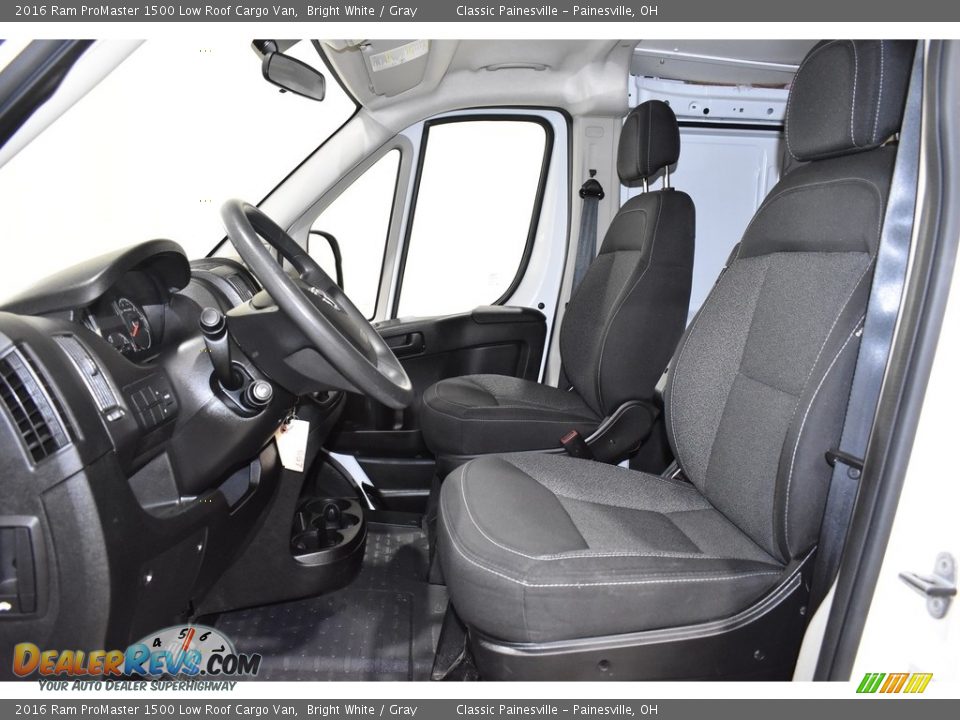 Front Seat of 2016 Ram ProMaster 1500 Low Roof Cargo Van Photo #7