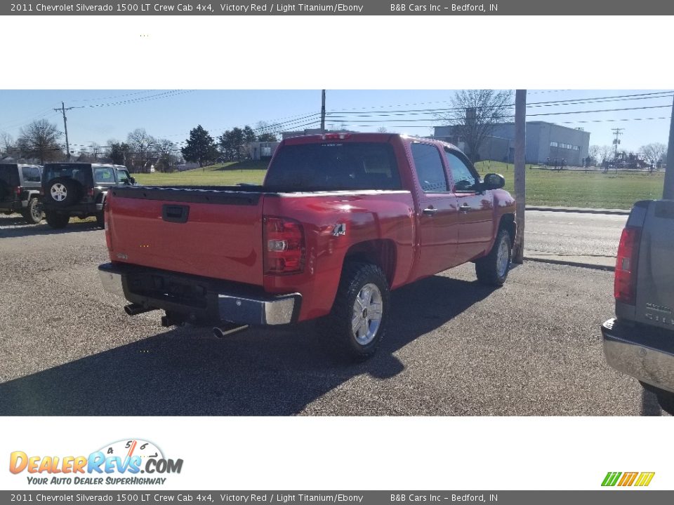 2011 Chevrolet Silverado 1500 LT Crew Cab 4x4 Victory Red / Light Titanium/Ebony Photo #3