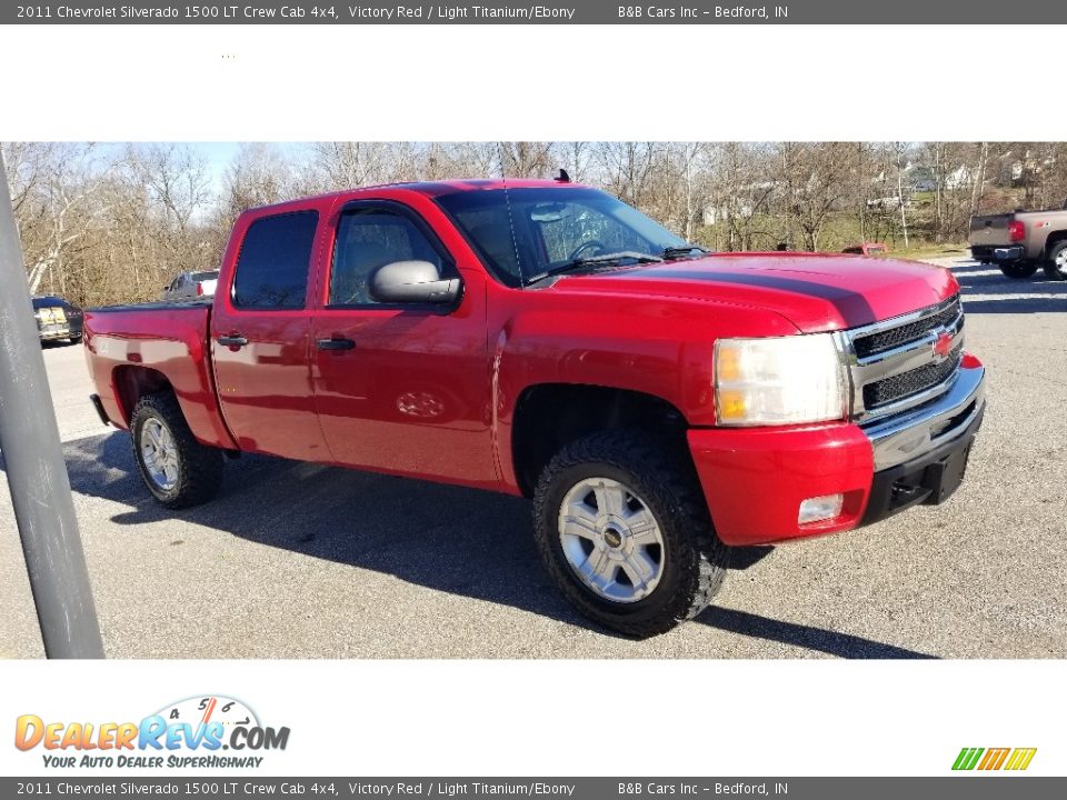 2011 Chevrolet Silverado 1500 LT Crew Cab 4x4 Victory Red / Light Titanium/Ebony Photo #4