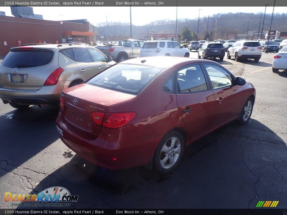 2009 Hyundai Elantra SE Sedan Apple Red Pearl / Black Photo #11