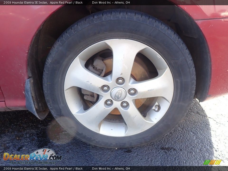 2009 Hyundai Elantra SE Sedan Apple Red Pearl / Black Photo #13